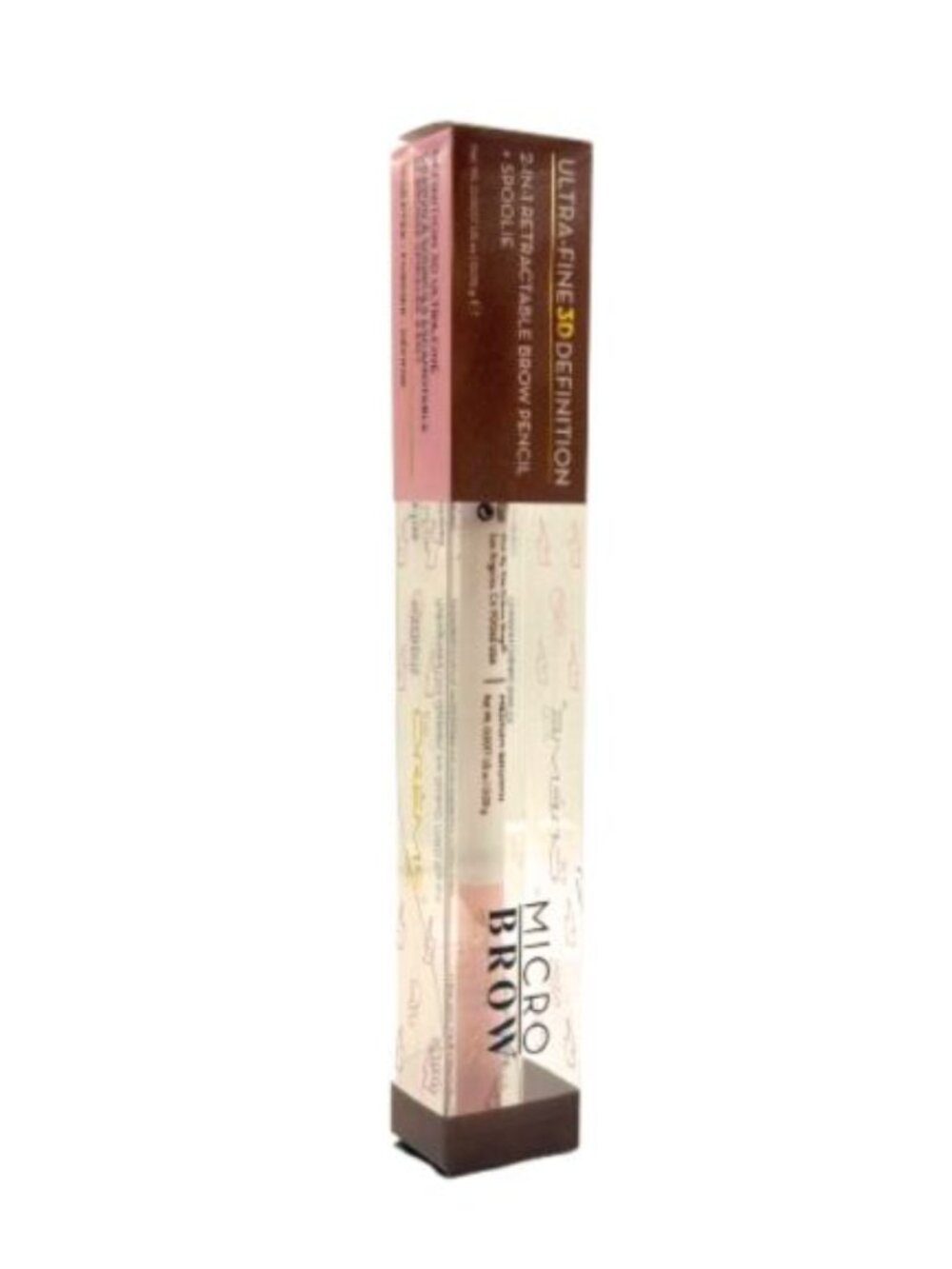 The Crème Shop 2-in-1 Brow Pencil Medium Brown + Spoolie NEW